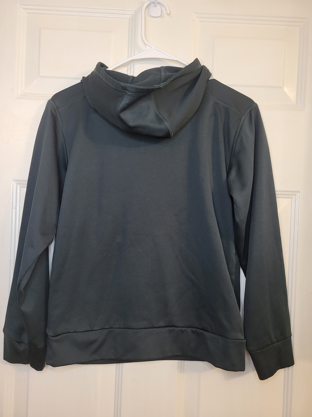 Adidas Hoodie with Drip Logo in Charcoal and Neon Green - Picture 4 of 6